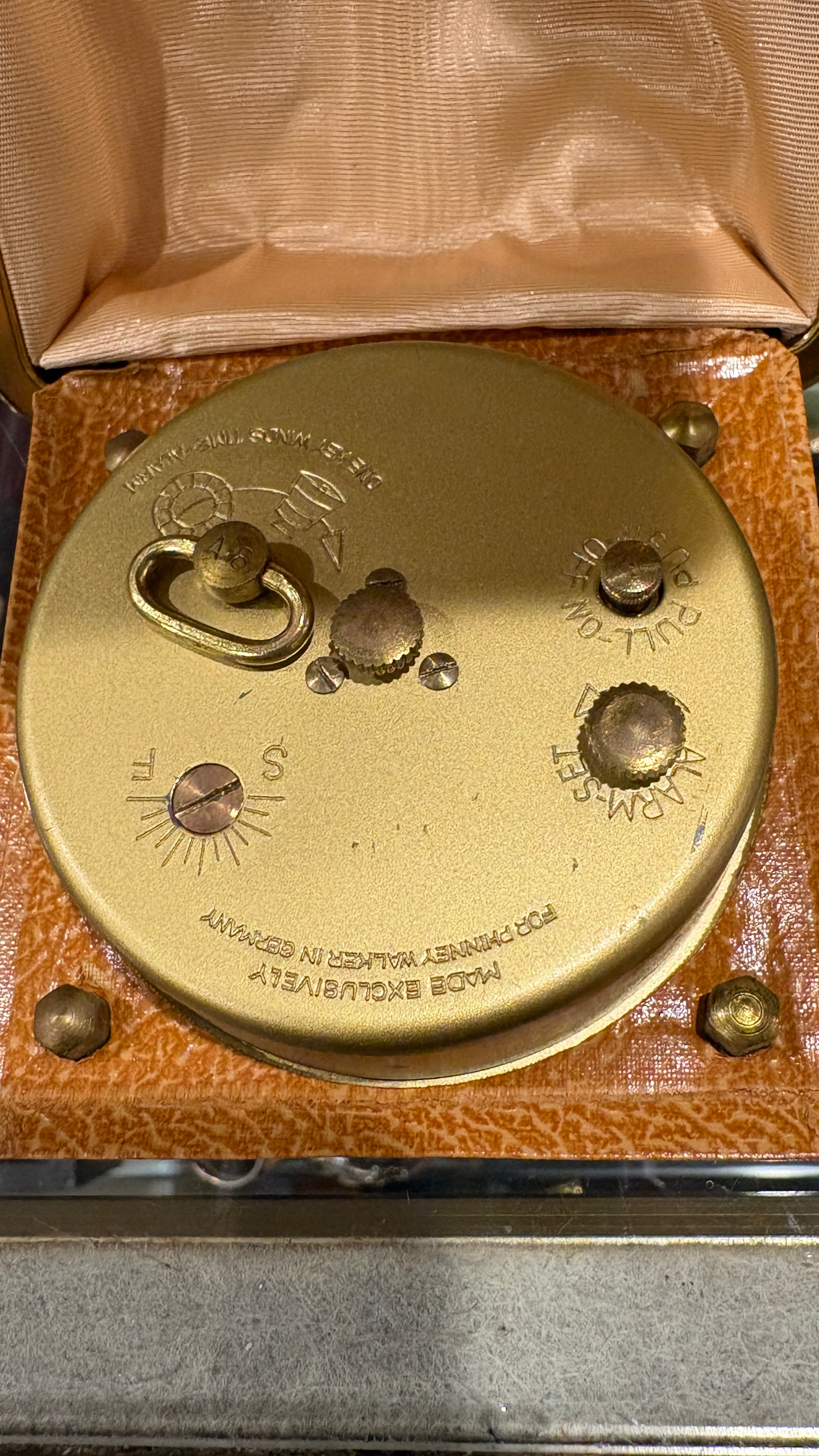 Phinney-Walker German Travel Alarm Clock | Time's Tin Cup Vintage