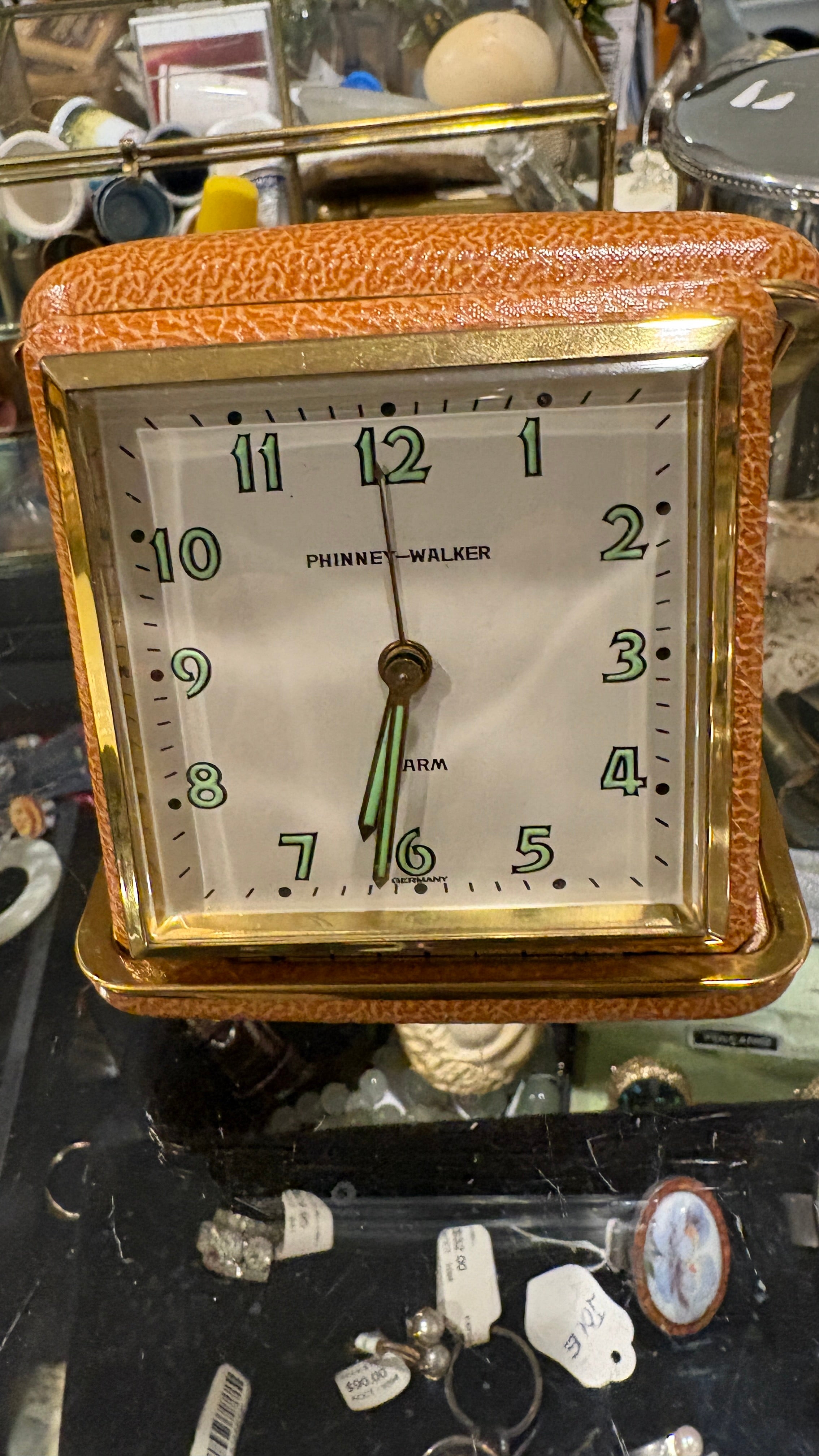 Phinney-Walker German Travel Alarm Clock | Time's Tin Cup Vintage