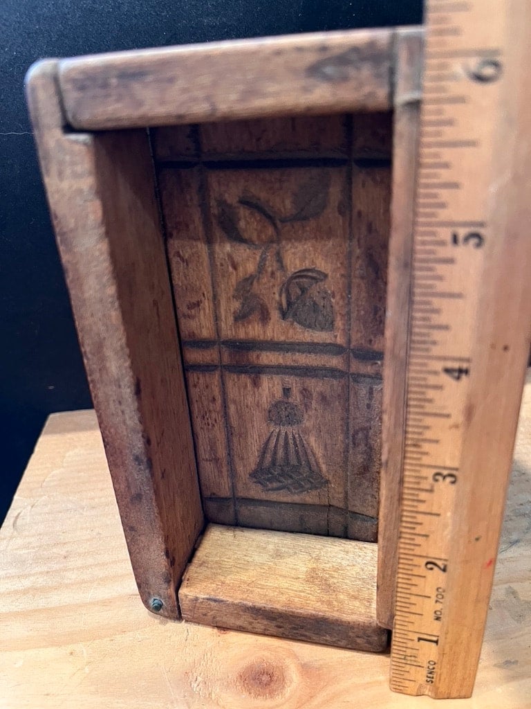 Old wooden butter mold