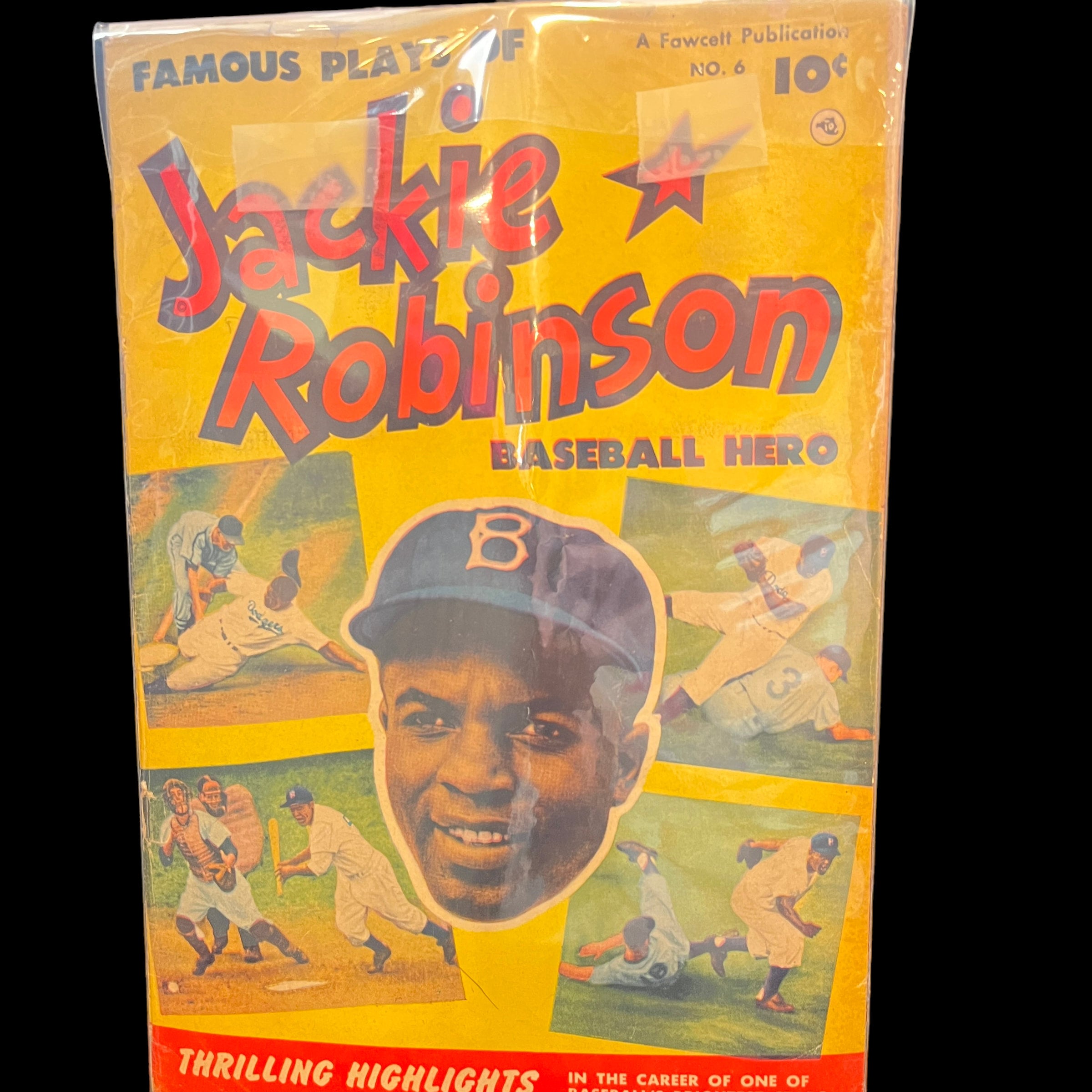 Front cover of Jackie Robinson comic book]